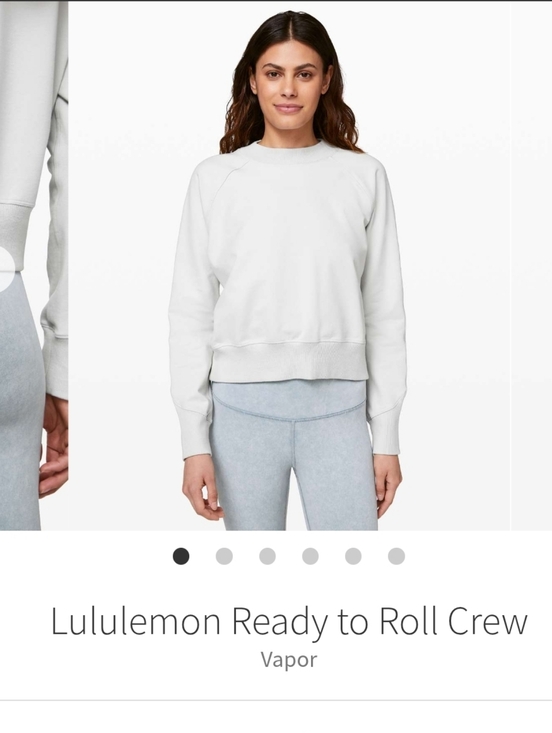 lululemon athletica Tops - Lululemon Women's Ready To Roll French Terry Sweatshirt In Vapor Size 8